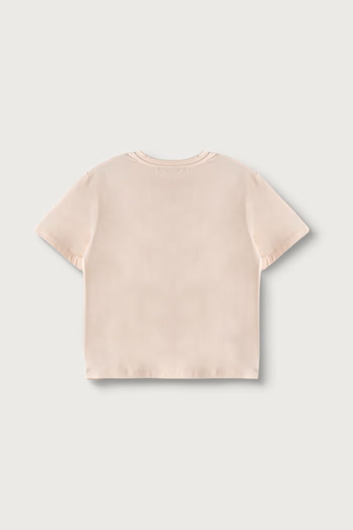 Elisabetta Franchi T-shirt per bambini in cotone con elastan EFTS265.C.JE018 arancione AW26