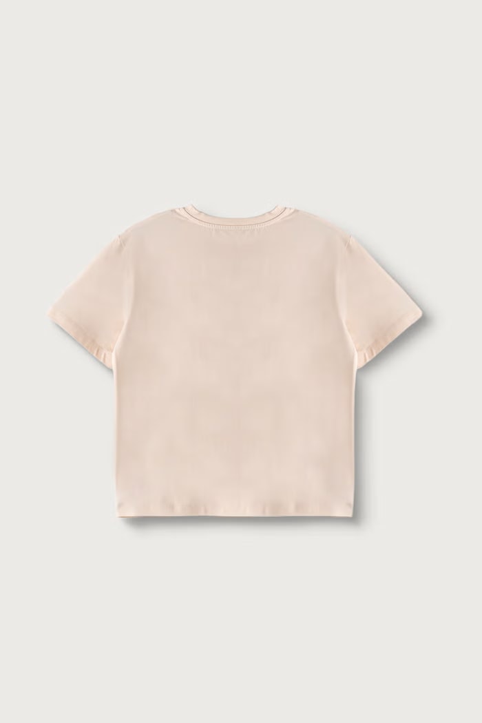 Elisabetta Franchi T-shirt per bambini in cotone con elastan EFTS265.C.JE018 arancione AW26