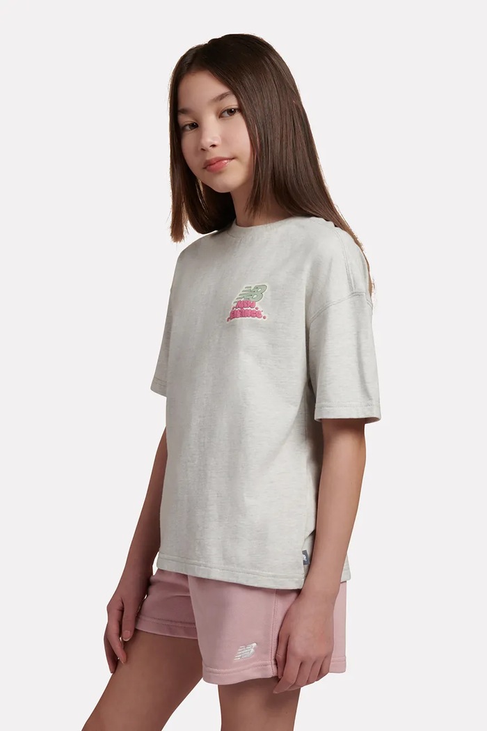 New Balance Oversize t-shirt παιδικό βαμβακερό YT62G5XF