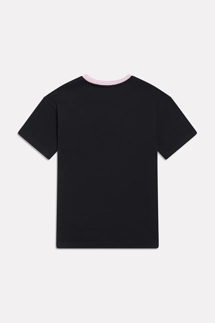 New Balance T-shirt dziecięcy bawełniany YT62O7WX czarny AW26