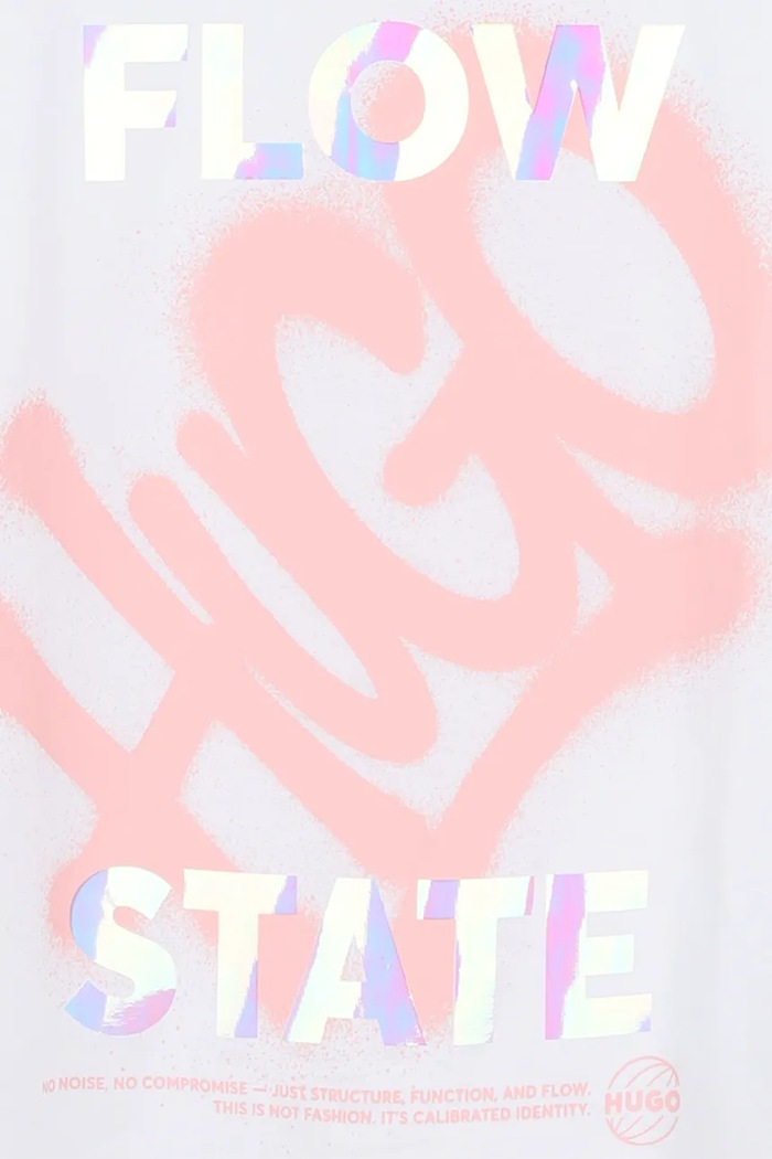 Dziewczynka HUGO T-shirt dziecięcy bawełniany G01264.156.174 biały