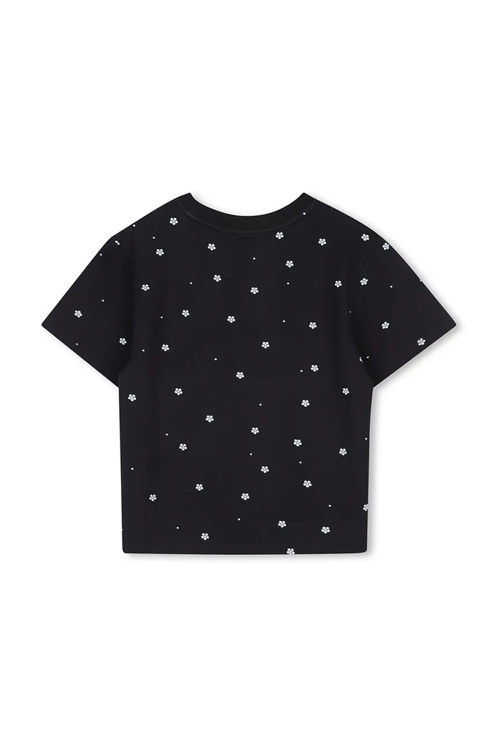 MARC JACOBS Тениска за деца от памук с еластан W60995.156 черен AW26