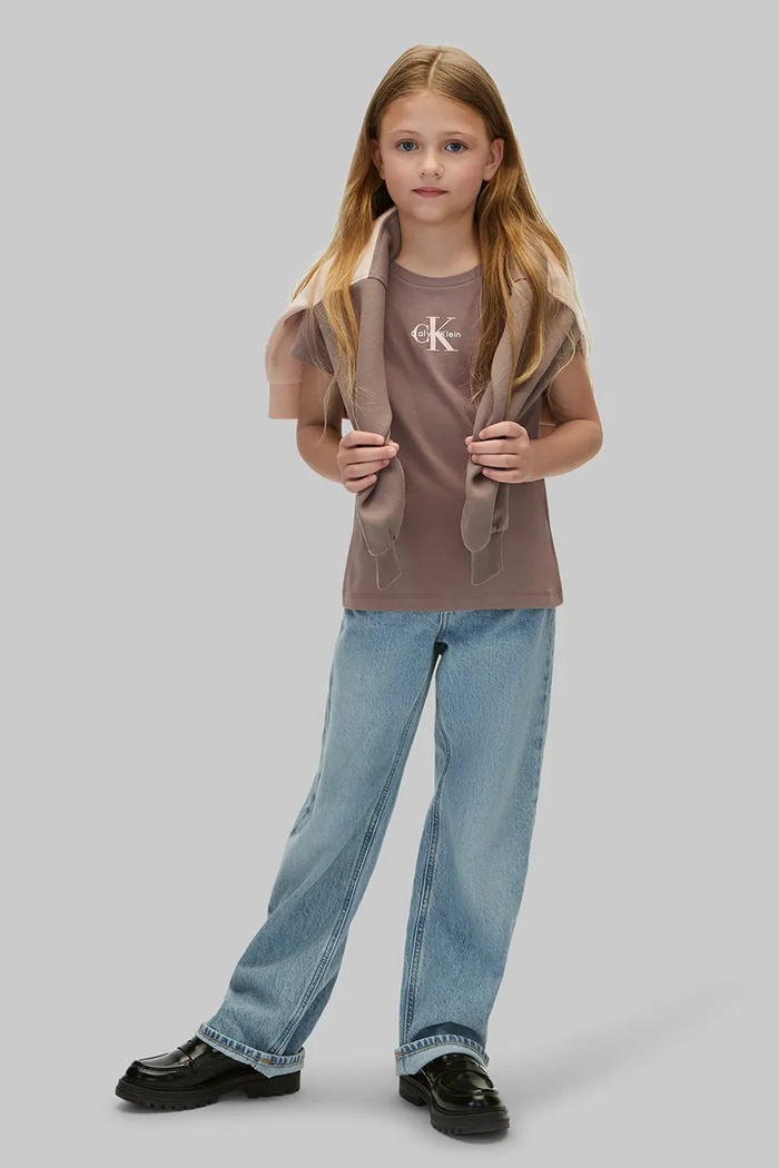 T-shirt dziecięcy bawełniany 2-pack Calvin Klein Jeans różowy LVCKFJA36G.128.170.9BY2