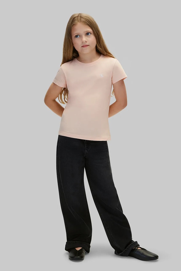 Dziewczynka Calvin Klein Jeans T-shirt dziecięcy bawełniany 2-pack LVCKFJA36G.128.170.9BY2 różowy