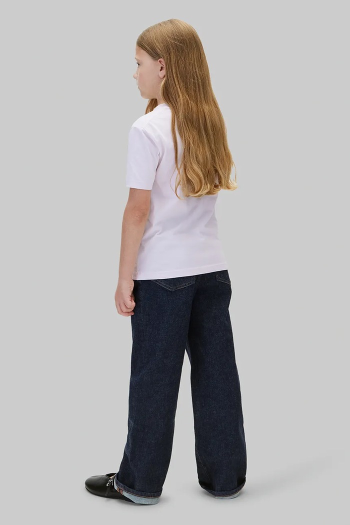 T-shirt dziecięcy bawełniany Calvin Klein Jeans LVCKTJA16U.128.170.9BY2 fioletowy