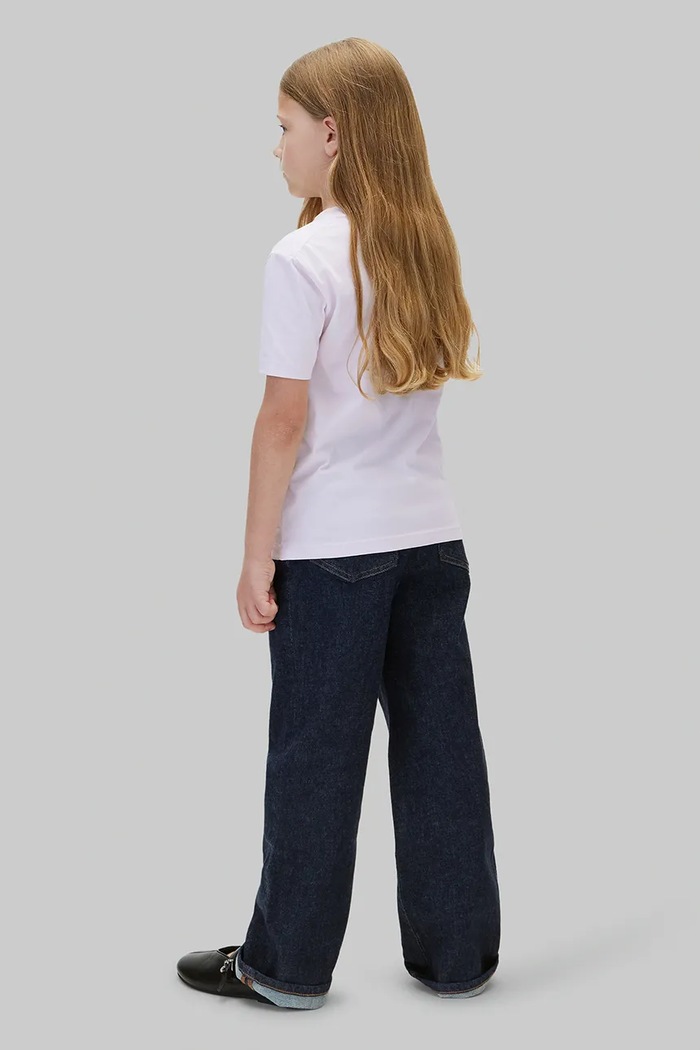 T-shirt dziecięcy bawełniany Calvin Klein Jeans LVCKTJA16U.104.116.9BY2 fioletowy