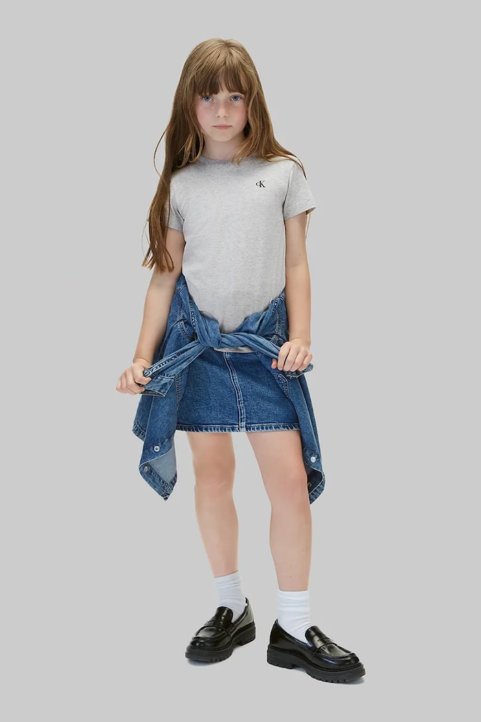 T-shirt dziecięcy bawełniany Calvin Klein Jeans czarny LVCKTJA29G.128.170.9BY2