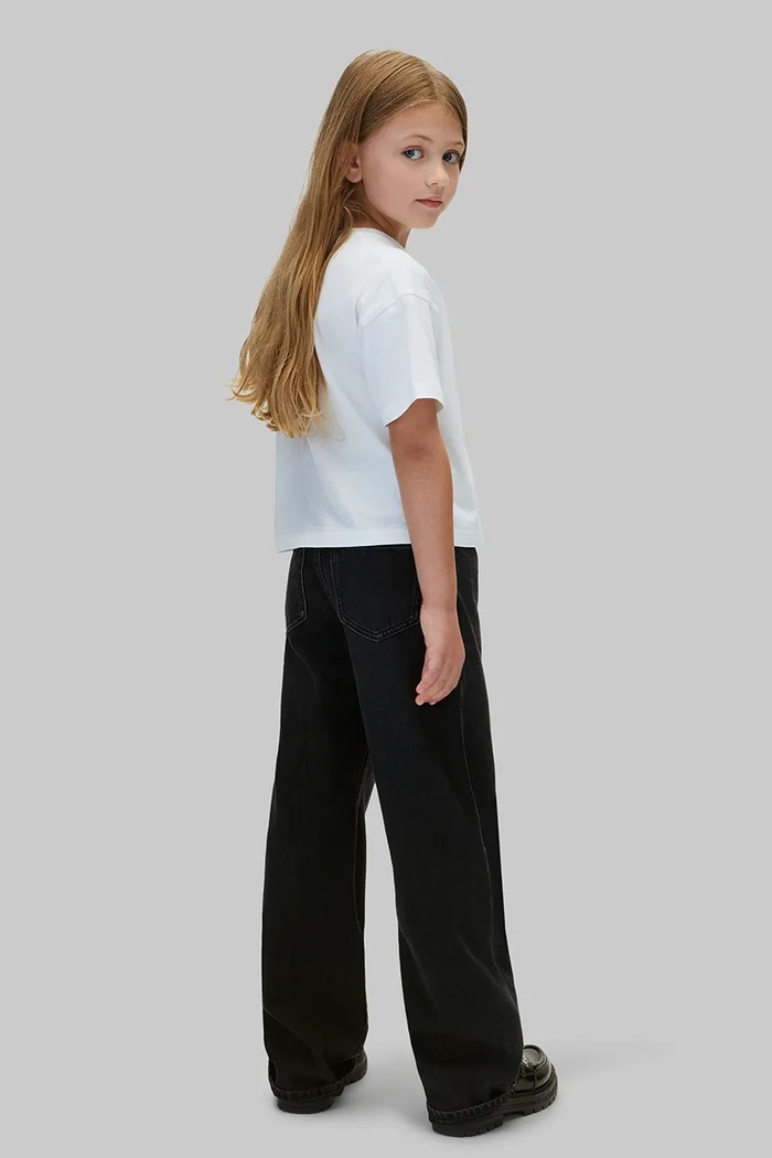Dziewczynka Calvin Klein Jeans T-shirt basic dziecięcy bawełniany LVCKSJA16G.104.116.9BY2 biały