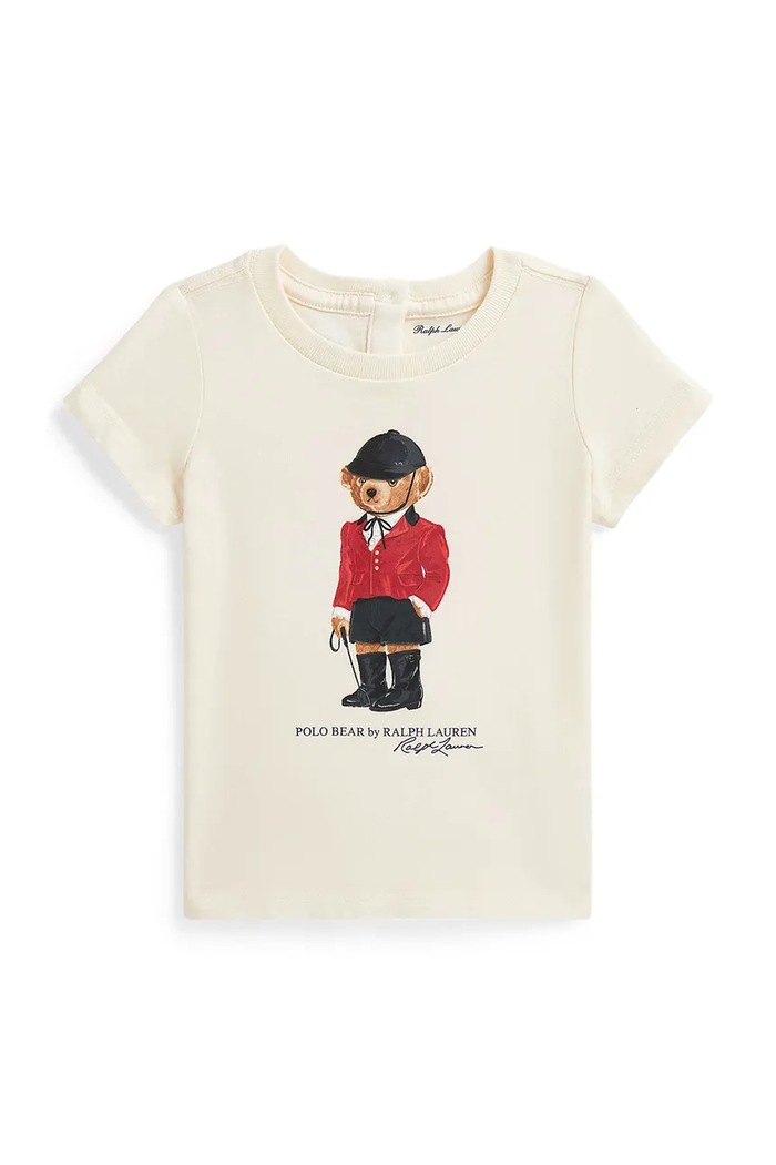 Polo Ralph Lauren Majica za bebe od pamuka bež 310B28481001
