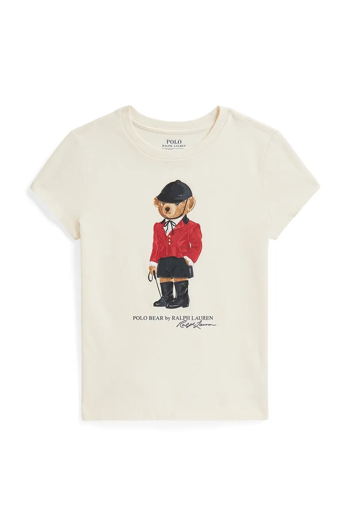 Polo Ralph Lauren Majica za djecu od pamuka bež 313B28481001