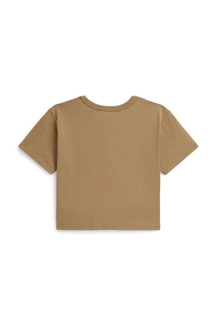 Polo Ralph Lauren Majica za djecu od pamuka 313B26355003 smeđa AW26