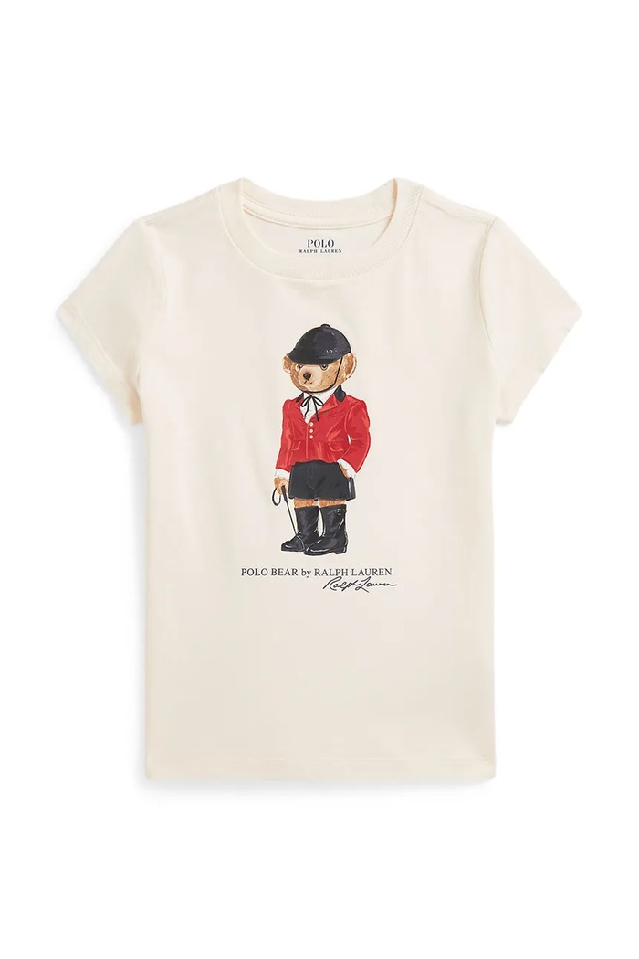 Polo Ralph Lauren Majica za djecu od pamuka bež 312B28481001