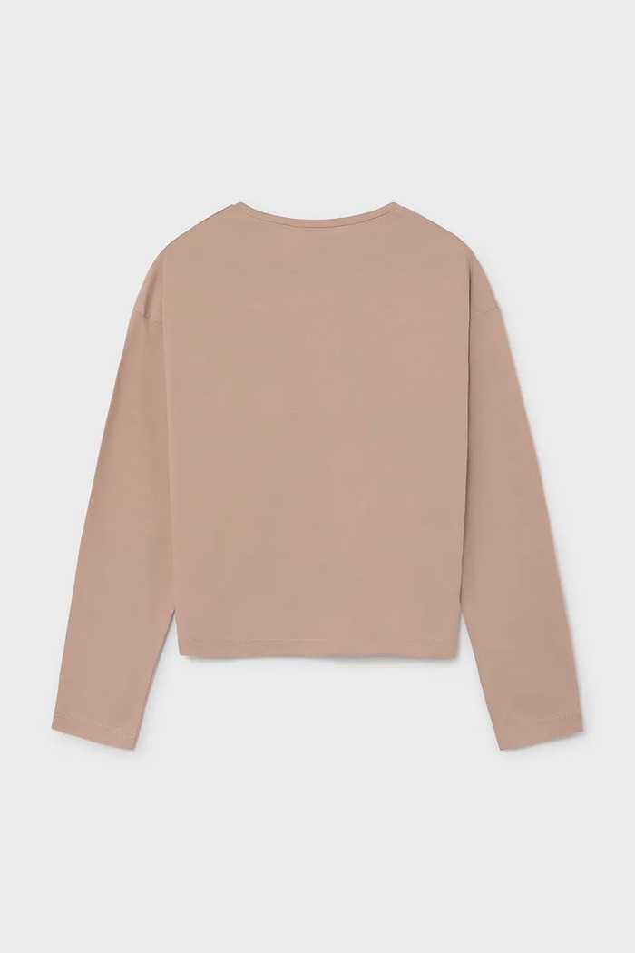 Dziewczynka Mayoral longsleeve dziecięcy bawełniany 7068.8A.Junior.9BY2 różowy