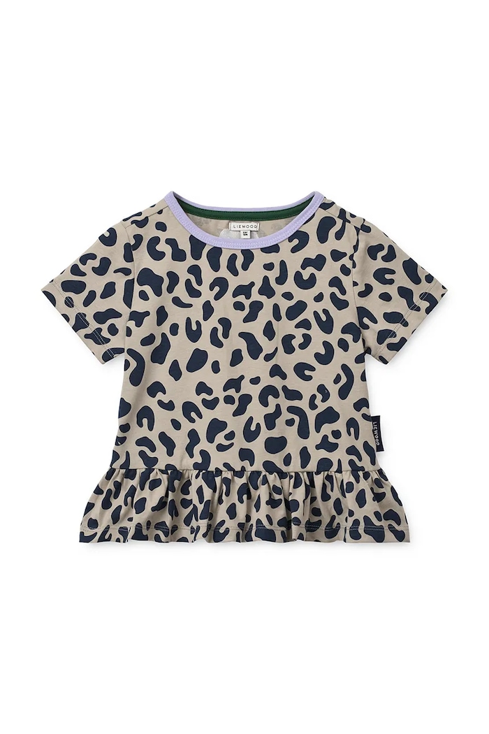 Liewood T-shirt dziecięcy bawełniany Kya SS T-shirt beżowy LW20898.9BY2
