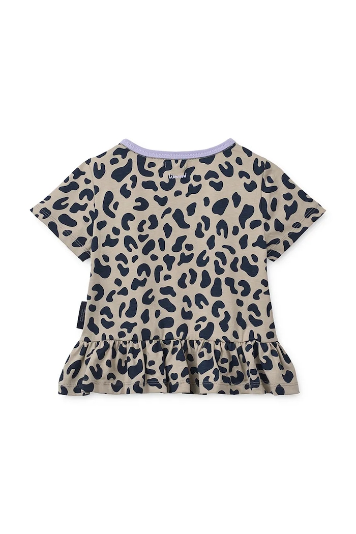 Liewood T-shirt dziecięcy bawełniany Kya SS T-shirt LW20898.9BY2 beżowy AW26