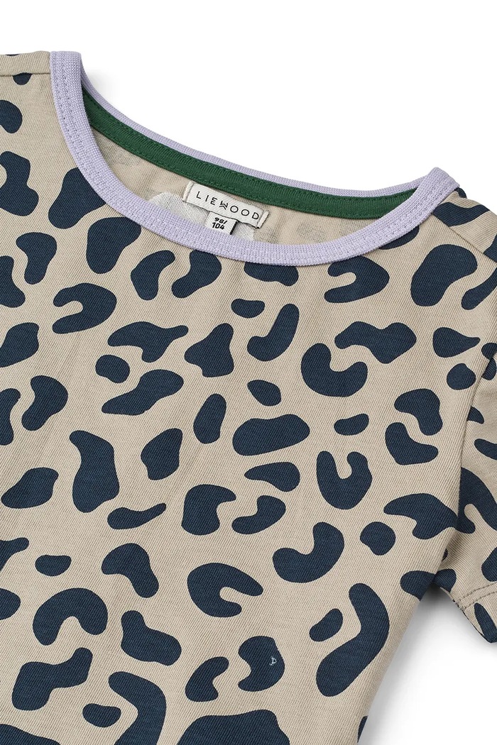 Dziewczynka Liewood T-shirt dziecięcy bawełniany Kya SS T-shirt LW20898.9BY2 beżowy
