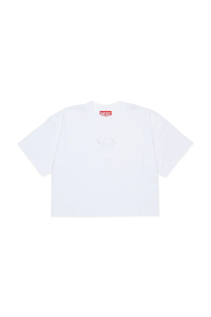 Diesel T-shirt dziecięcy bawełniany TLIXIN T-SHIRT biały J02918.00YI9