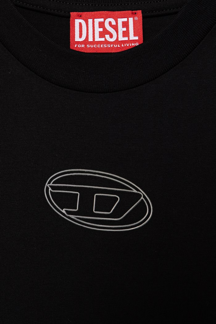 Dziewczynka Diesel T-shirt dziecięcy bawełniany TLIXIN T-SHIRT J02918.00YI9 czarny