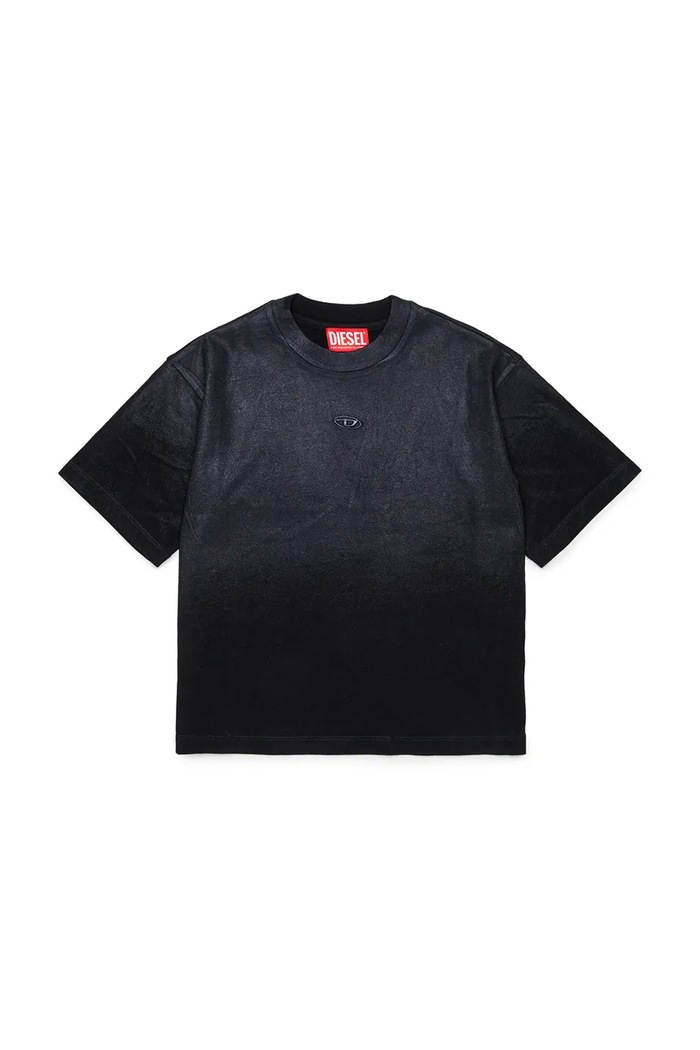 Diesel majica za djecu od pamuka TANORMYS2 T-SHIRT crna J03010.KYA2A