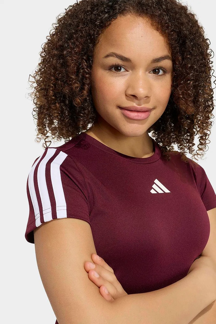 T-shirt αθλητικό Παιδικό adidas μπορντό KR4251