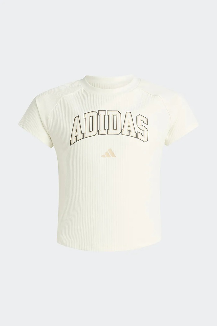 adidas crop top παιδικό KS5125 μπεζ AW26