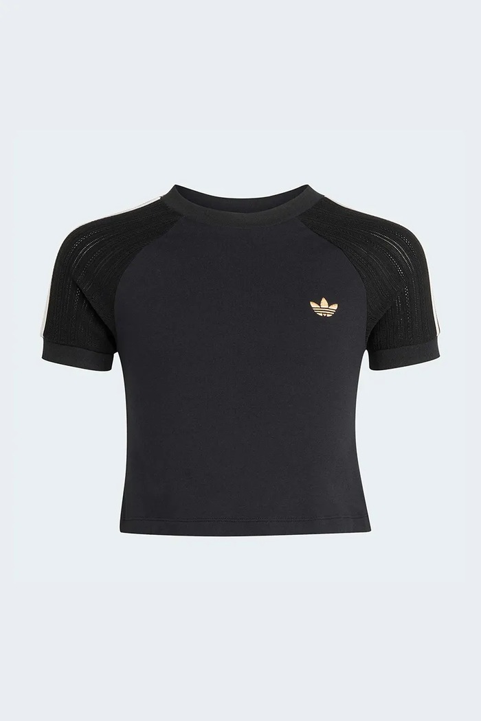 adidas Originals tričko detské bavlnené s elastanom KR3924 čierna AW26