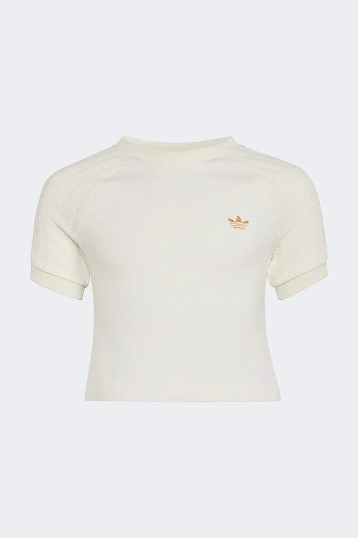 adidas Originals tričko detské bavlnené s elastanom KR3925 biela AW26
