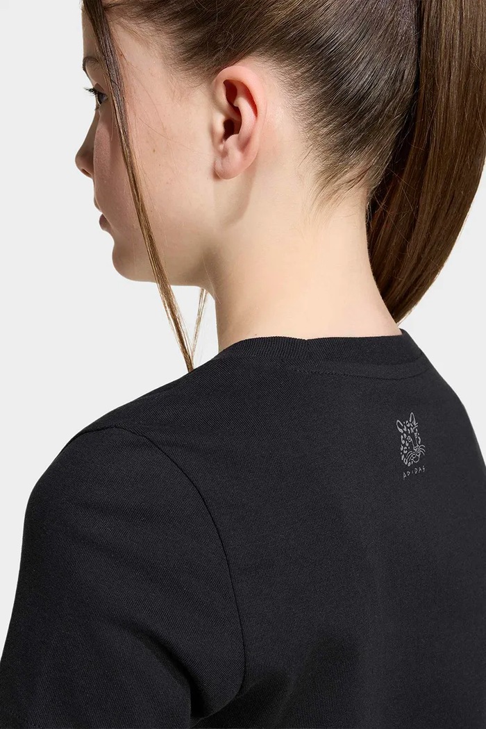 adidas tričko detské bavlnené čierna KQ7009