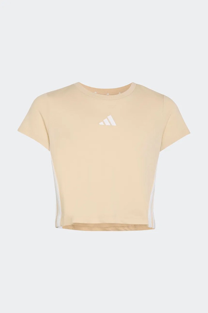 adidas t-shirt παιδικό βαμβακερό μπεζ KT3364