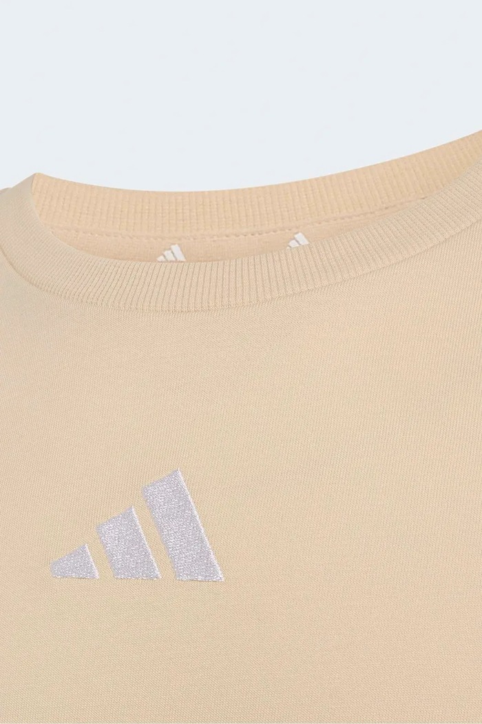 adidas t-shirt παιδικό βαμβακερό μπεζ KT3364