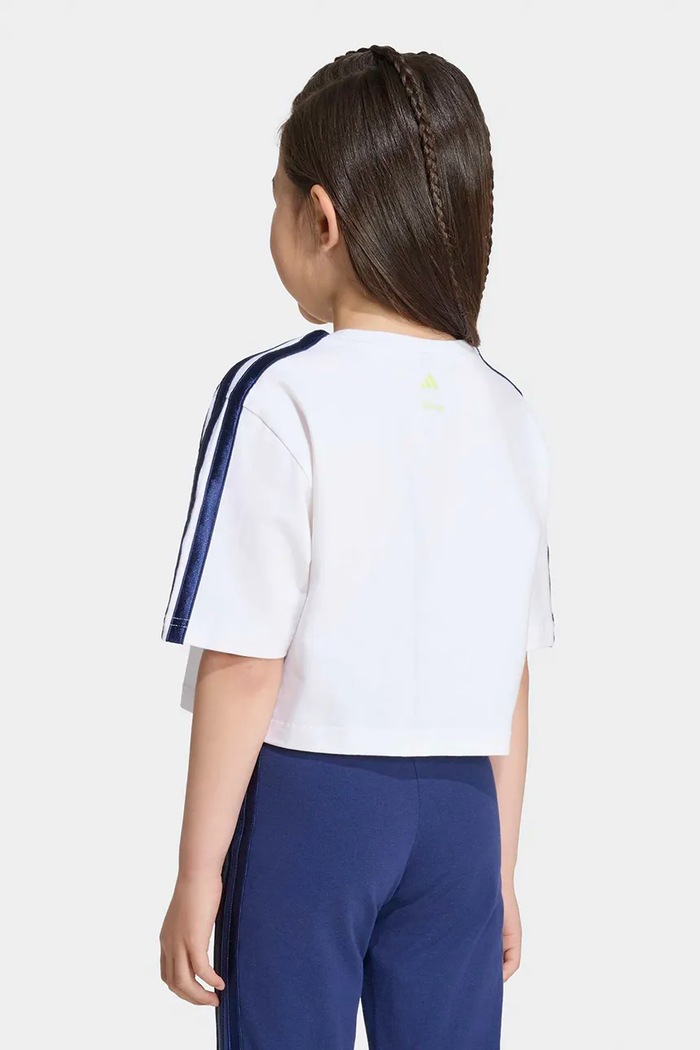 Dievča adidas tričko detské bavlnené s elastanom DISNEY KG6136 biela