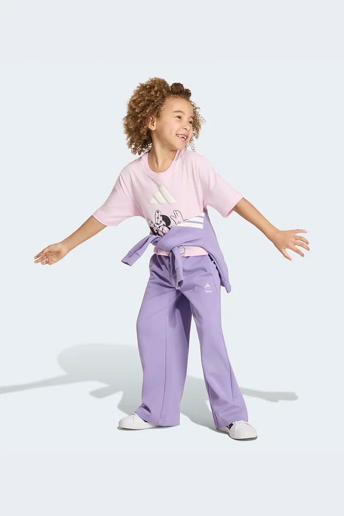 adidas футболка дитяча бавовняна з еластаном DISNEY MINNIE MOUSE KS3948 рожевий