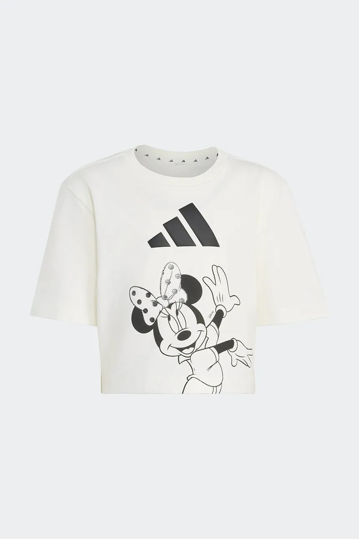 adidas kratka majica otroška bombažna z elastanom DISNEY MINNIE MOUSE KG6145 bež AW26