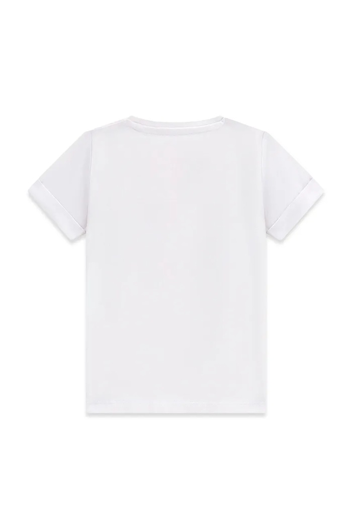 Guess T-shirt dziecięcy bawełniany z elastanem K6YI06.K3670.9BY2 biały AW26