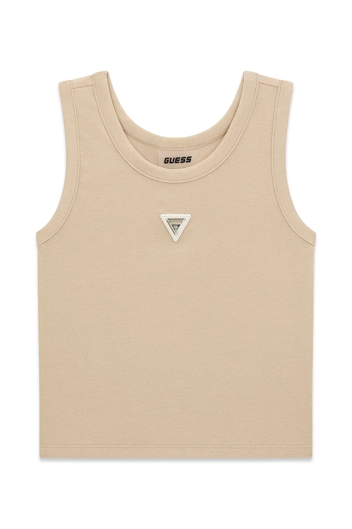 Guess T-shirt dziecięcy z modalem beżowy J6YP03.K5191.9BY2
