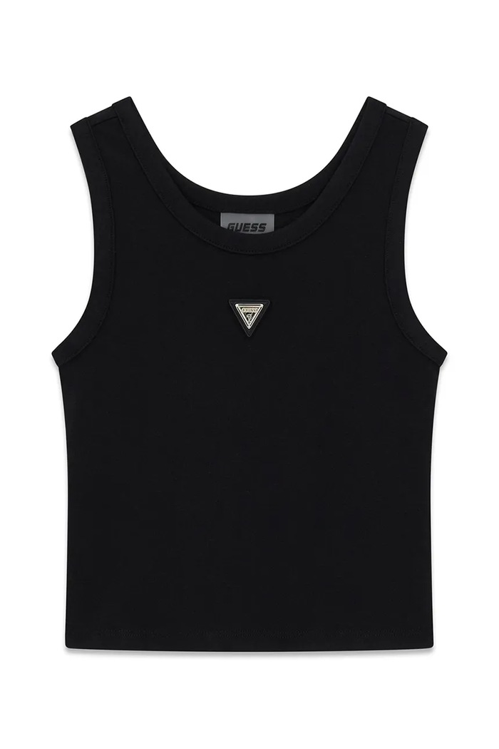 Guess T-shirt dziecięcy z modalem czarny J6YP03.K5191.9BY2