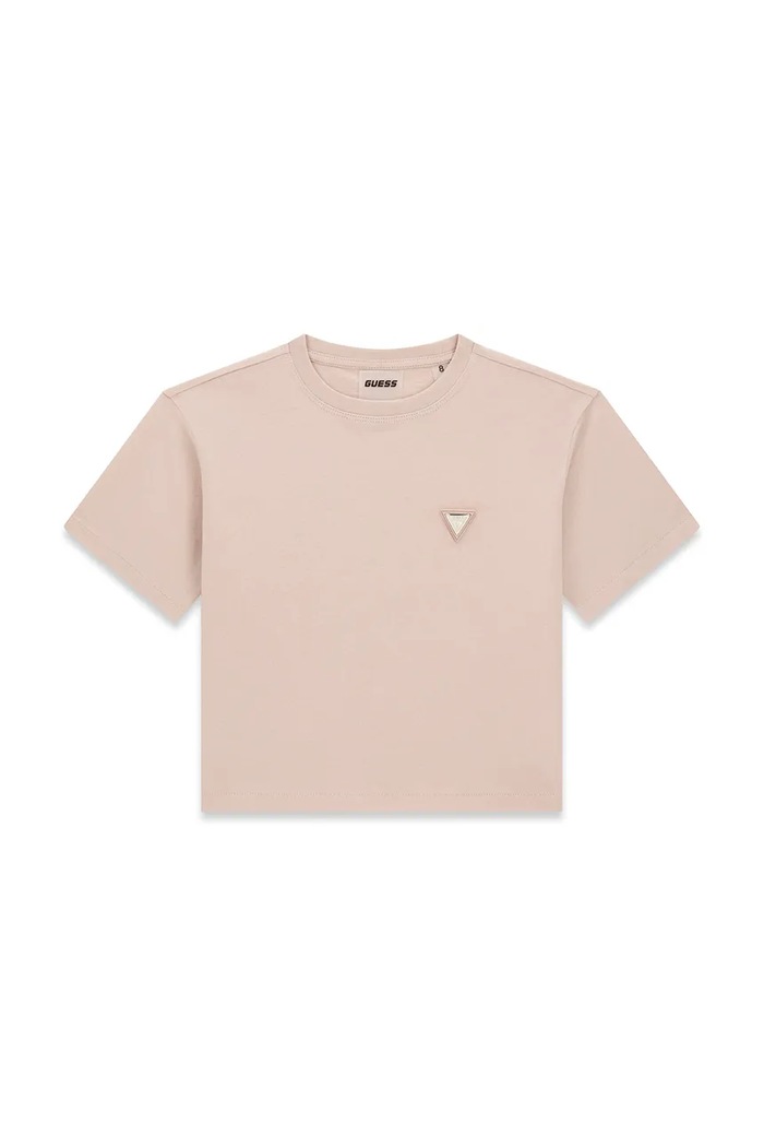 Guess T-shirt dziecięcy bawełniany różowy J6YI42.K5197.9BY2