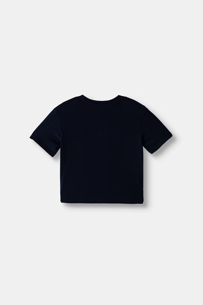 Guess T-shirt dziecięcy bawełniany z elastanem J6YI28.K3761.9BY2 granatowy AW26