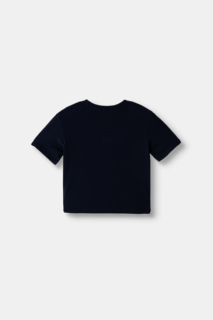 Guess T-shirt dziecięcy bawełniany z elastanem J6YI28.K3761.9BY2 granatowy AW26