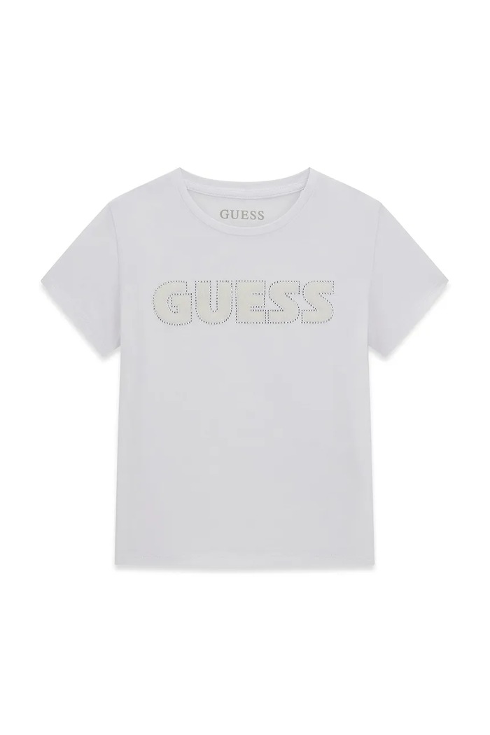 Guess T-shirt dziecięcy bawełniany z elastanem biały J6YI12.K4421.9BY2