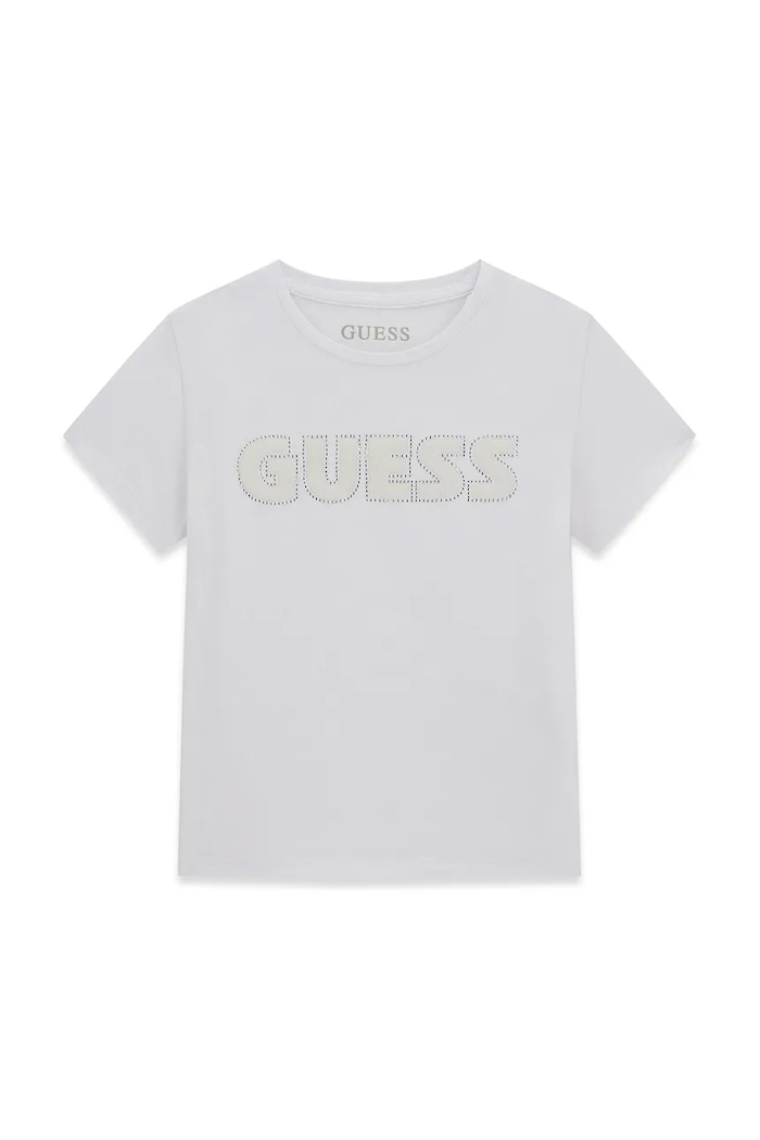 Guess T-shirt dziecięcy bawełniany z elastanem biały J6YI12.K4421.9BY2