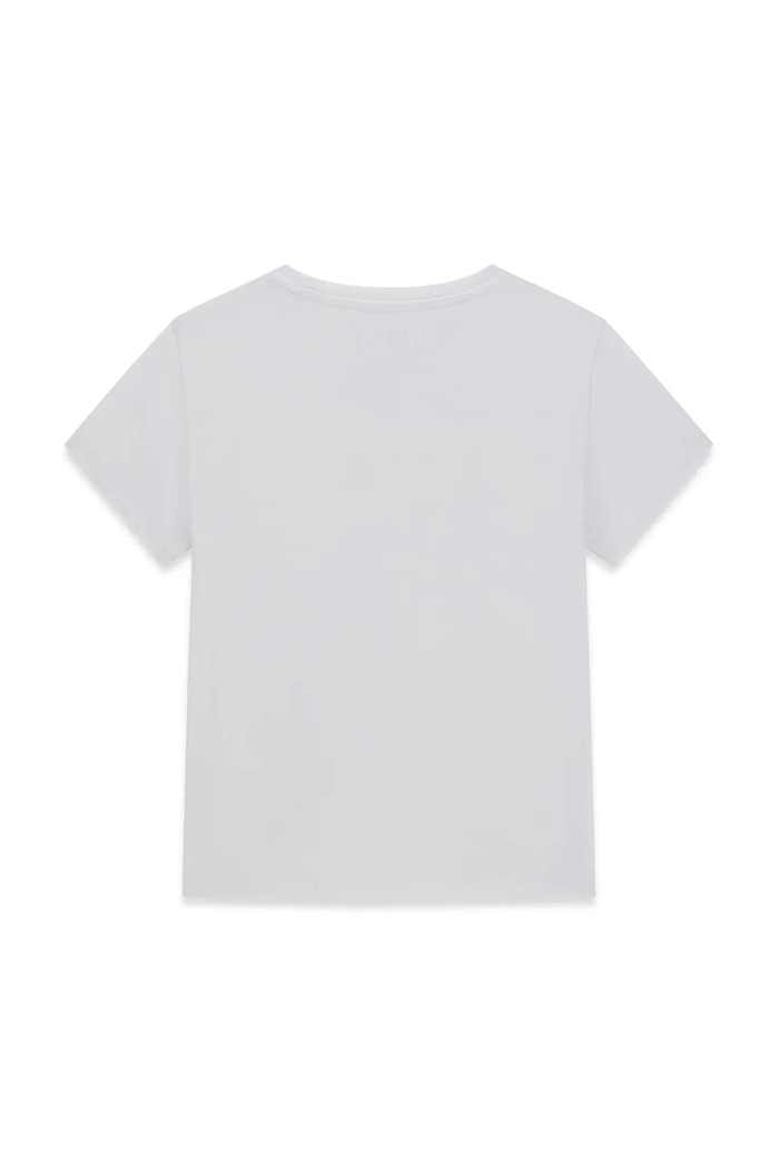 Guess T-shirt dziecięcy bawełniany z elastanem J6YI12.K4421.9BY2 biały AW26