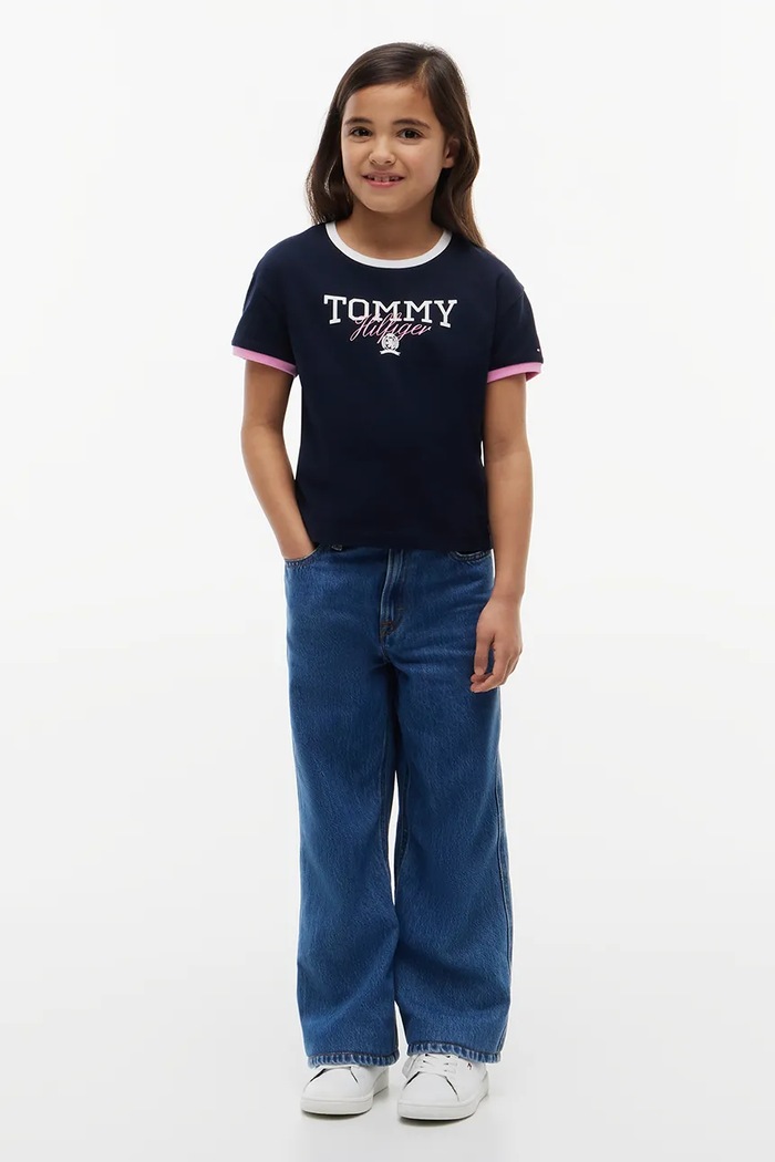 Tommy Hilfiger тениска за деца от памук син KG0KG09459.9BY2