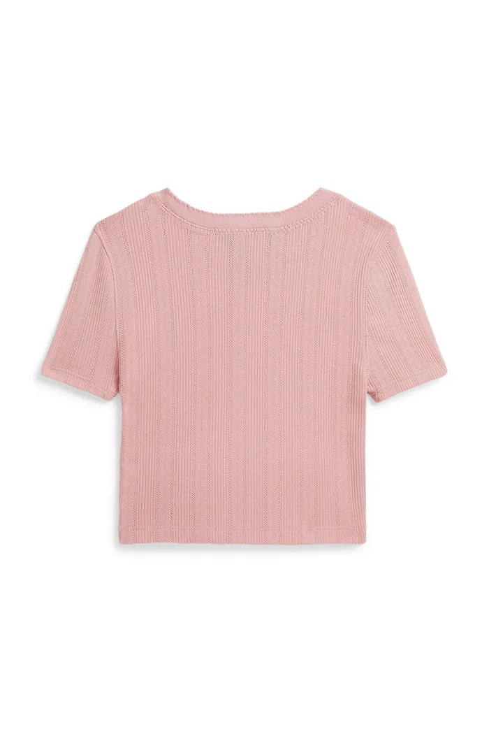Polo Ralph Lauren tričko detské bavlnené 313B19954002 ružová AW26