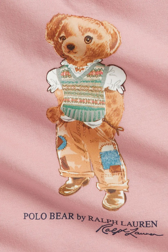 Dievča Polo Ralph Lauren tričko detské bavlnené 310B22683001 ružová