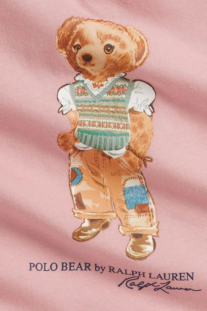Dievča Polo Ralph Lauren tričko detské bavlnené 310B22683001 ružová