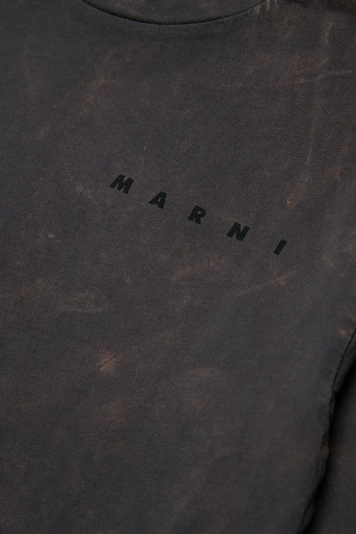 Chłopiec Marni T-shirt dziecięcy bawełniany M01904.M00XV czarny