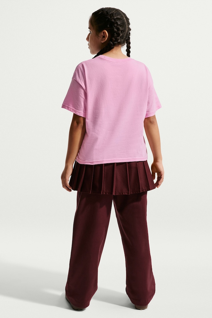 Nike T-shirt dziecięcy bawełniany Nike Sportswear IO2194 różowy AW26
