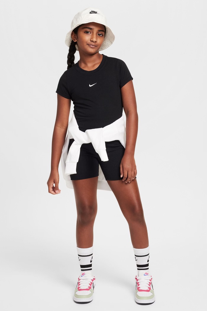 Chłopiec Nike T-shirt basic dziecięcy z modalem Nike Sportswear HF7010 czarny