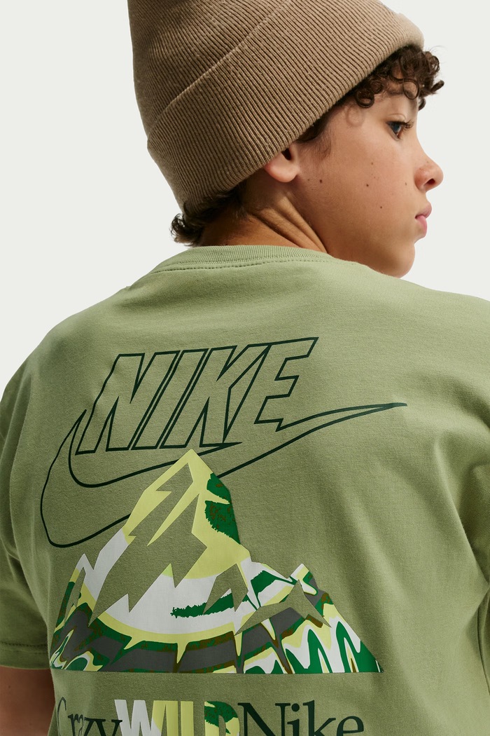 T-shirt dziecięcy bawełniany Nike Sportswear Nike zielony IX6077